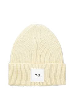 Y-3 Logo Patch Ribbed Knitted Beanie
