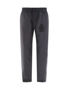 Dolce & Gabbana Logo-Embroidered Satin Trousers