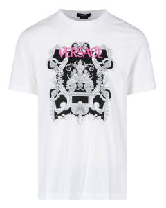 Versace Graphic Printed Crewneck T-Shirt