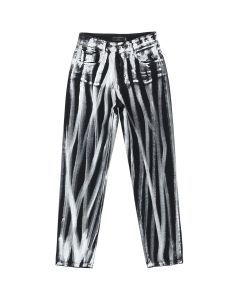 Dolce & Gabbana Spray Painted Effect Demin Jeans