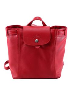 Longchamp Reversible Leather Backpack