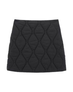 MSGM Quilted-Effect Zipped Mini Skirt