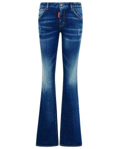 Dsquared2 Logo Patch Low Rise Flared Jeans