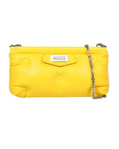 Glam Slam Mini Handbag In Soft Yellow Leather