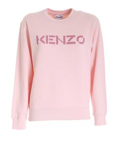 Logo sweatshirt in powder pink