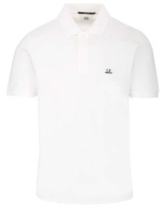 C.P. Company Stretch Pique Slim Fit Logo Polo Shirt