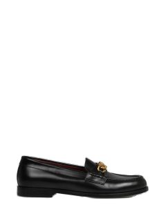 Valentino VLogo Plaque Slip-On Loafers