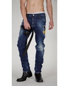 Dsquared2 Distressed Icon Patched Jeans