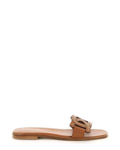 Tod's Chain-Motif Square-Toe Sandals
