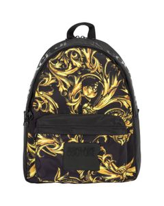 Versace Jeans Couture Baroque-Printed Zipped Backpack