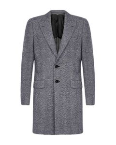 Chevron Wool Tailored Coat