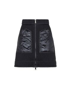 Moncler A-Line Zip-Up Mini Skirt