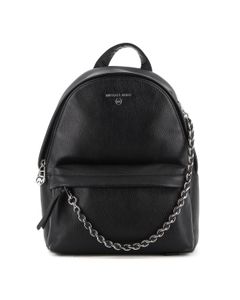 Faux hammered leather backpack
