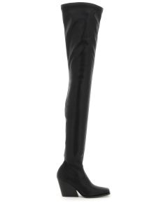 Stella McCartney Square Toe Thigh-High Boots