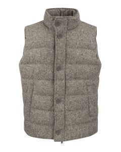 Wool blend padded vest