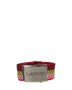 Lanvin Logo Detailed Buckled Belt