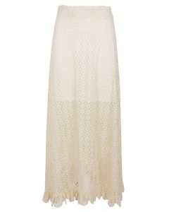 Paco Rabanne Ruffled Detailed Laced Skirt