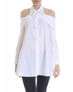 Savigliano white shirt with rose detail