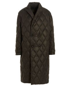 Amiri Double-Breast Quilted Long Coat