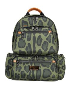 Nylon Backpack With Leo Print