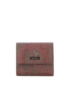 Paisley wallet with multicolour interior