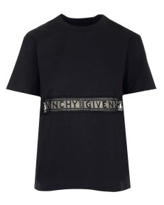 Givenchy Logo Lace Detailed Crewneck T-Shirt