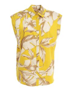 Floral sleeveless shirt