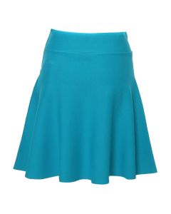P.A.R.O.S.H. High Waist Curved Hem A-Line Skirt