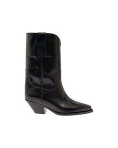 Isabel Marant Woman's Dapho Twist Texan Black Leather Boots