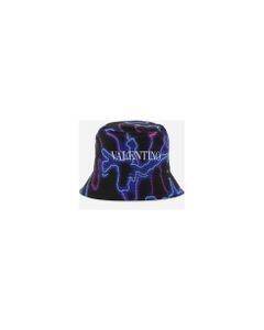 Bucket Hat With All-over Neon Camou Print
