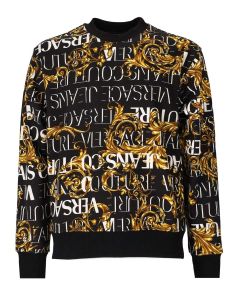 Versace Jeans Couture Barocco Printed Crewneck Sweatshirt