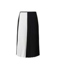Proenza Schouler White Label Color-Block Pleated Skirt