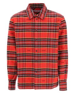 Off-White Checked Long-Sleeved Shirt