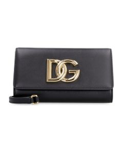 3.5 Leather Clutch With Strap
