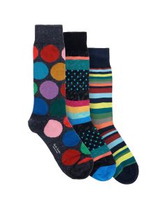 Paul Smith Patterned Three-Pack Socks