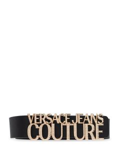 Versace Jeans Couture Logo Embellished Buckle Belt