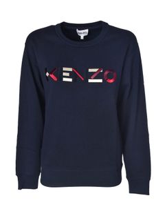 Kenzo logo sweatshirt in blue