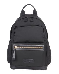 Tom Ford Logo Patch Zipped Backpack