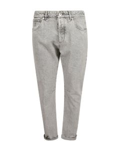 Classic Stonewashed 5 Pockets Jeans