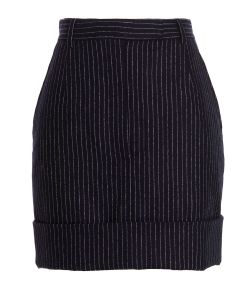 Thom Browne Stripe-Detail High-Waisted Mini Skirt