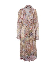 Etro Abstract Print Belted Duster Coat