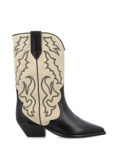 Isabel Marant Embroidered-Detail Cowboy Boots