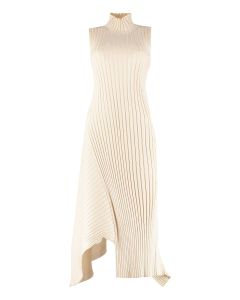 Stella McCartney Asymmetric Ribbed Knitted Dress