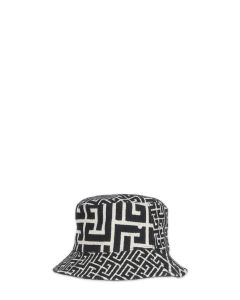 Balmain Mix Monogram Jacquard Bucket Hat