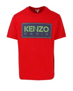 Kenzo Logo Printed Crewneck T-Shirt