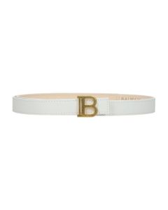 Belts In White Leather