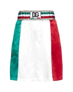 Dolce & Gabbana DG Patch Satin Shorts