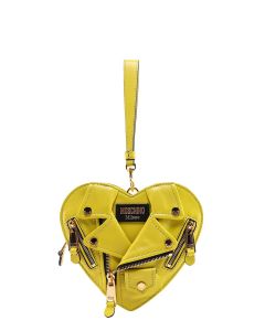 Moschino Small Heart Biker Bag