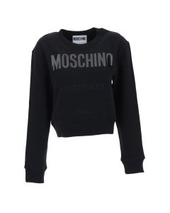 Moschino Logo Printed Crewneck Sweater