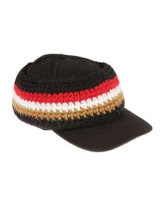 Stripe Knit Headband Baseball Cap